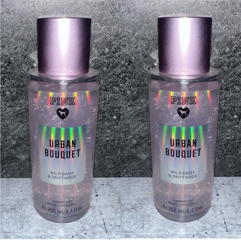 2 Lot Victoria’s Secret PINK Urban Bouquet Shimmer Mist Body Spray
